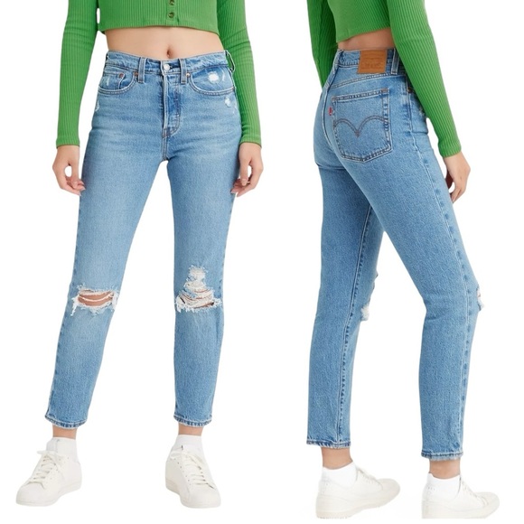 Levi’s Wedgie Fit Premium Jeans Jazz Devoted Size 25 Medium Wash - Picture 1 of 16